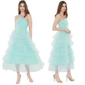 NWT Likely Tulle Shane Dress in Aqua Blue